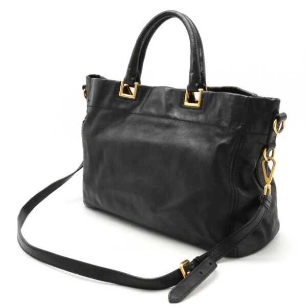 22410788 2 Prada Tote Bag Leather Nero Black