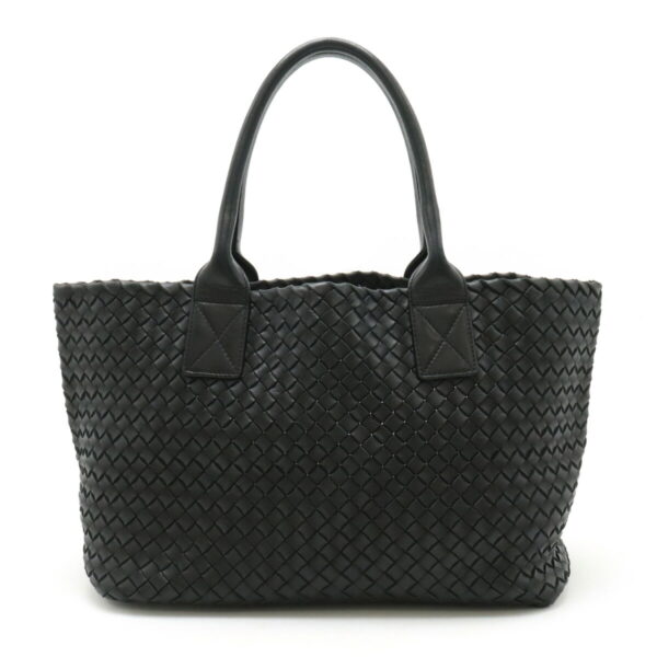 22420702 1 Bottega Veneta Intrecciato Tote Leather Black