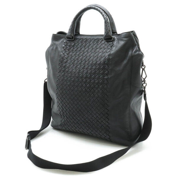 22431041 2 Bottega Veneta Intrecciato Tote 2Way Leather Black