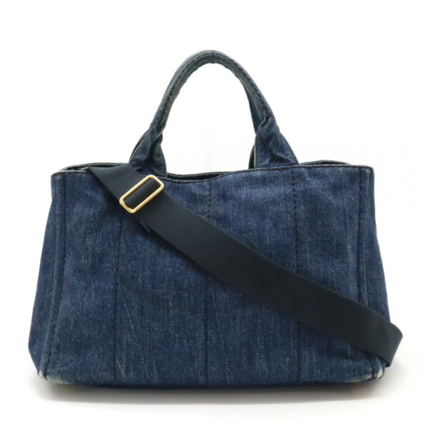 22440555 1 Prada Canapa Tote Bag Denim Canvas Avio Blue