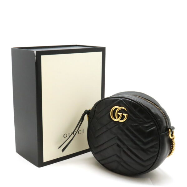 22440556 9 Gucci GG Marmont Mini Chain Bag Leather Black