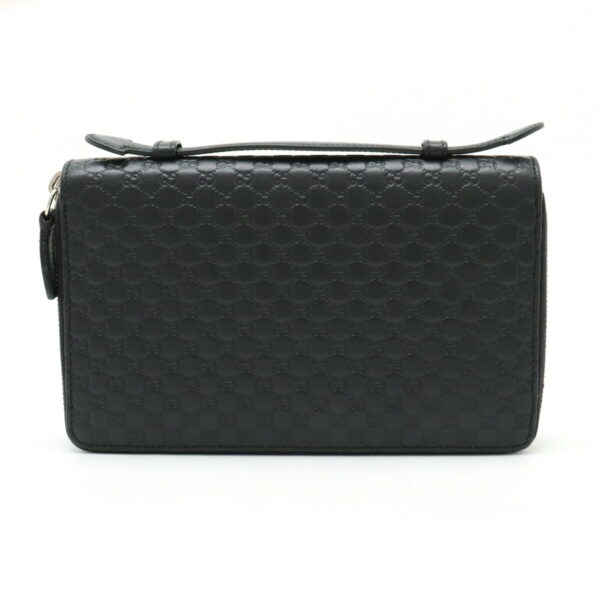 22440710 1 Gucci Micro Guccisima Travel Case Organizer Leather Black