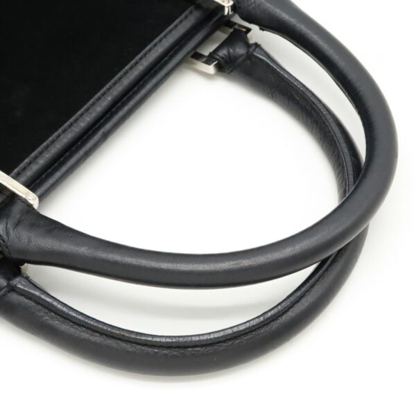 22450095 4 Loewe Amazona 36 Handbag Suede Leather Black