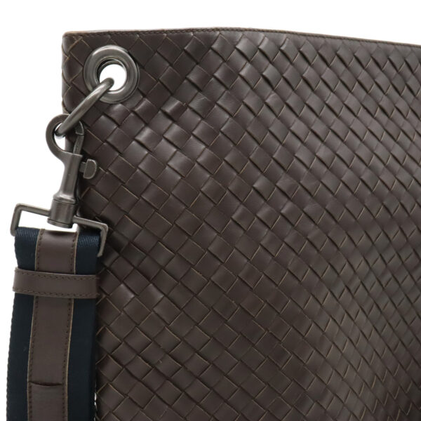 22450096 4 Bottega Veneta Intrecciato Crossbody Leather Brown