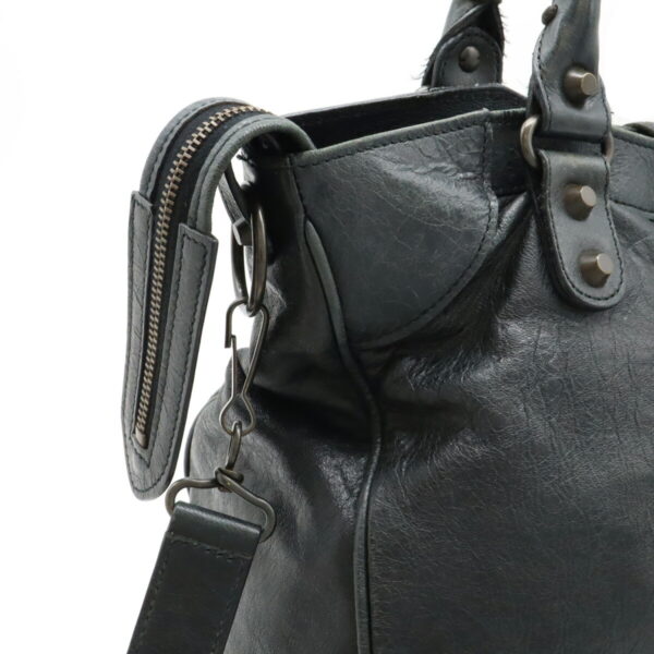 22450407 5 Balenciaga Classic Velo Tote Bag Leather Dark Gray