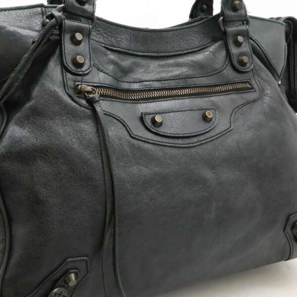 22450407 7 Balenciaga Classic Velo Tote Bag Leather Dark Gray