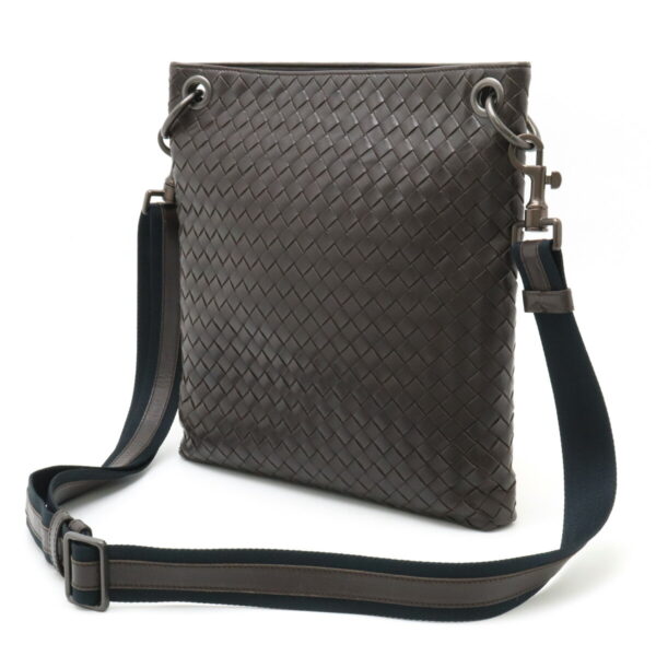 22450515 2 Bottega Veneta Intrecciato Crossbody Leather Brown