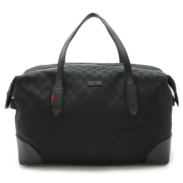 22450687 1 Gucci GG Duffle Bag Leather Black