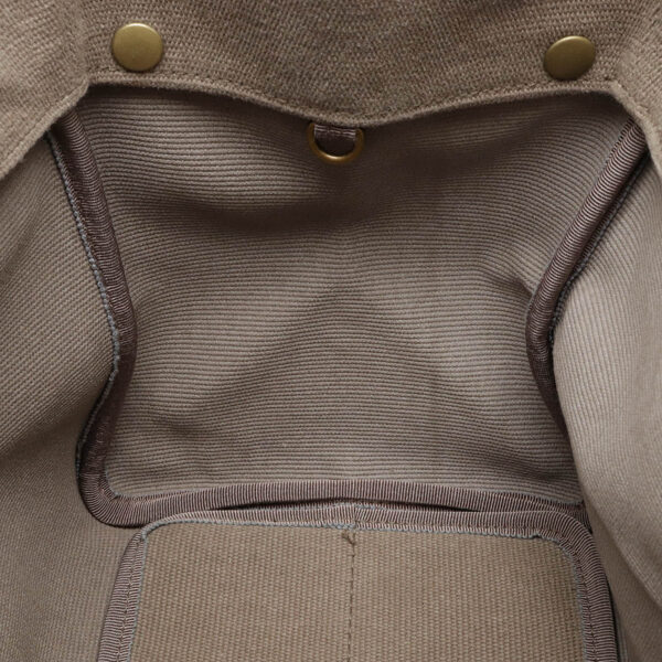 22450972 7 Bottega Veneta Intrecciato Tote Canvas Leather Khaki