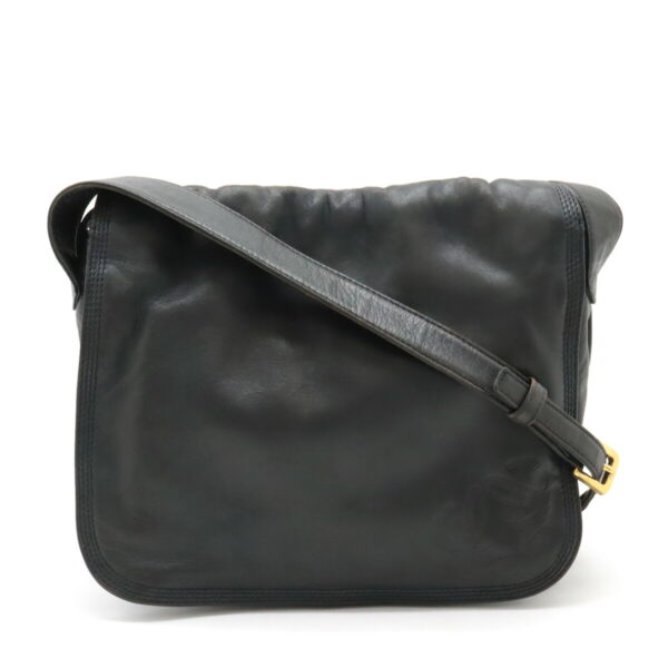 22451040 1 Loewe Anagram Shoulder Bag Leather Black