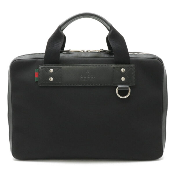 22460792 1 Gucci Sherry Line Briefcase Leather Black