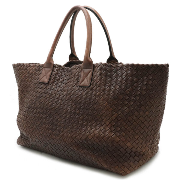 22460798 2 Bottega Veneta Intrecciato Cabas GM Tote Leather Brown