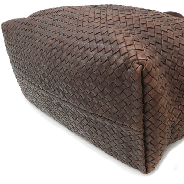 22460798 3 Bottega Veneta Intrecciato Cabas GM Tote Leather Brown