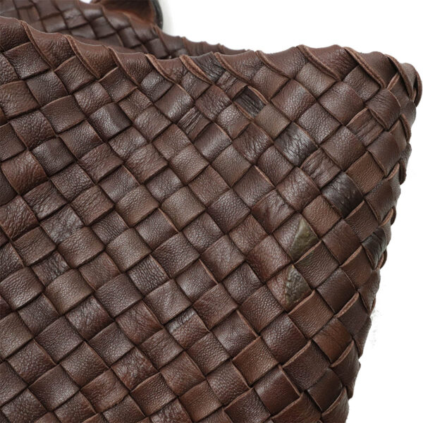 22460798 4 Bottega Veneta Intrecciato Cabas GM Tote Leather Brown