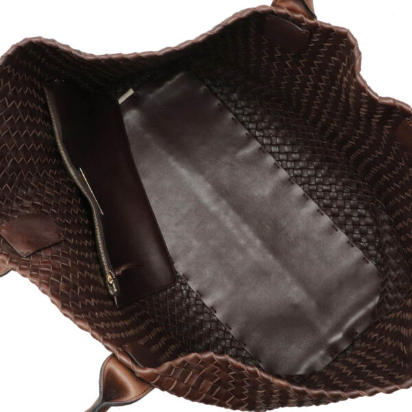 22460798 6 Bottega Veneta Intrecciato Cabas GM Tote Leather Brown