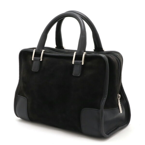 22461135 2 Loewe Amazona 27 Handbag Suede Leather Black