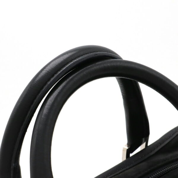 22461135 4 Loewe Amazona 27 Handbag Suede Leather Black