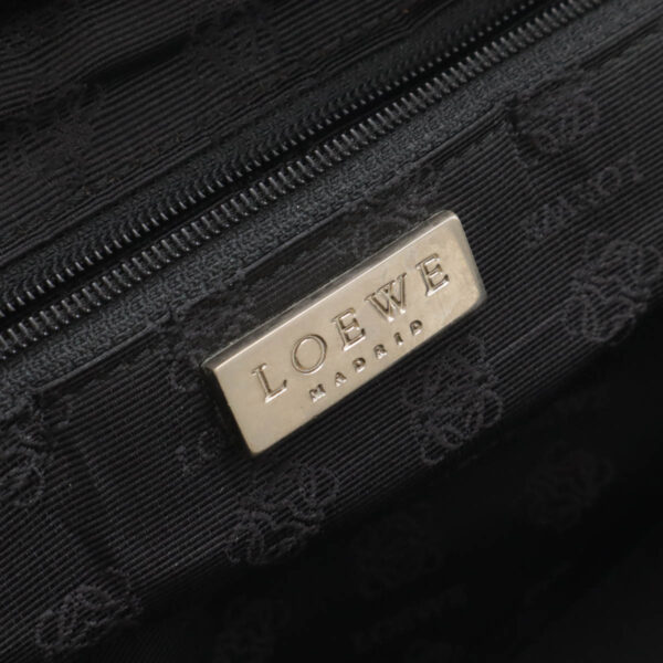 22461135 8 Loewe Amazona 27 Handbag Suede Leather Black