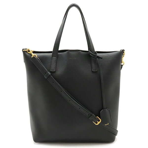 22470096 1 Saint Laurent Toy Shopping Tote Bag Leather Black