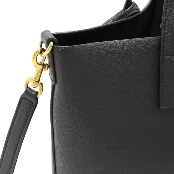 22470096 7 Saint Laurent Toy Shopping Tote Bag Leather Black