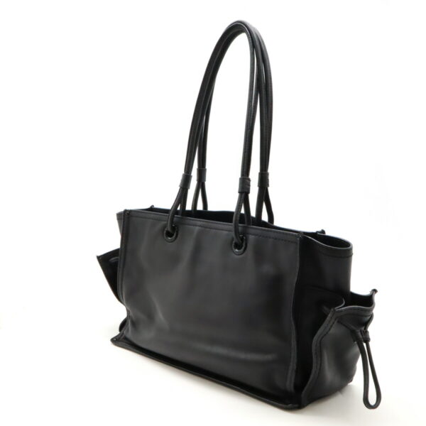 22470298 2 Loewe Shopper Tote Bag Leather Black