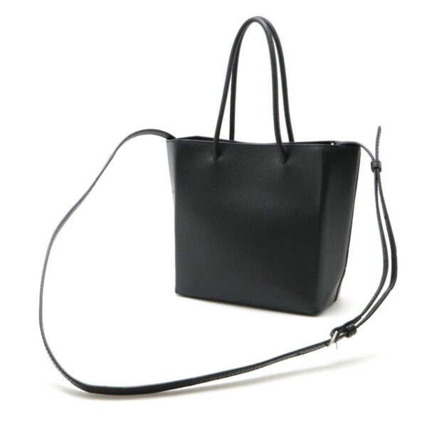 22470958 2 Balenciaga Logo Shopping Tote XXS Leather Black