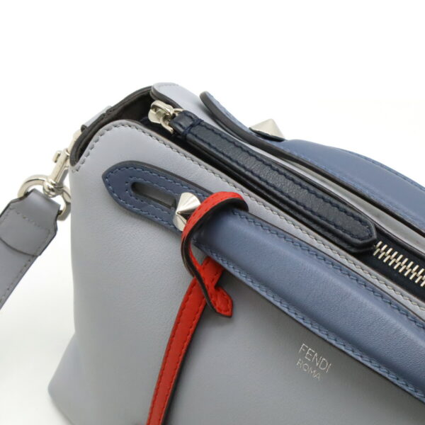 22480069 4 Fendi By The Way Medium Handbag 2way Leather Light Blue