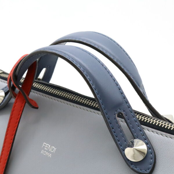 22480069 7 Fendi By The Way Medium Handbag 2way Leather Light Blue