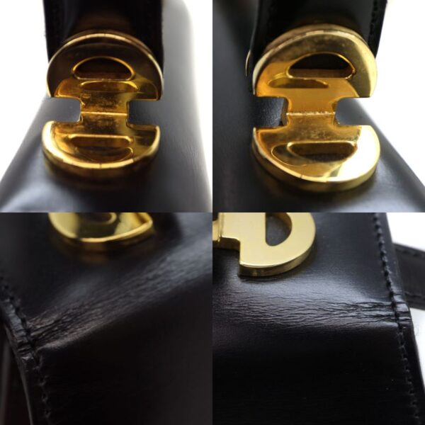 2285 12 Celine 2WAY Leather Handbag Black