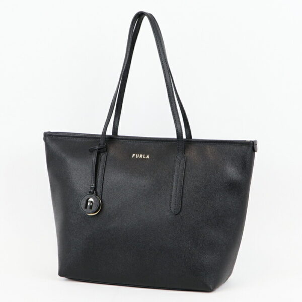 22fr002btq 001 Furla Ariana Tote Bag Leather Black