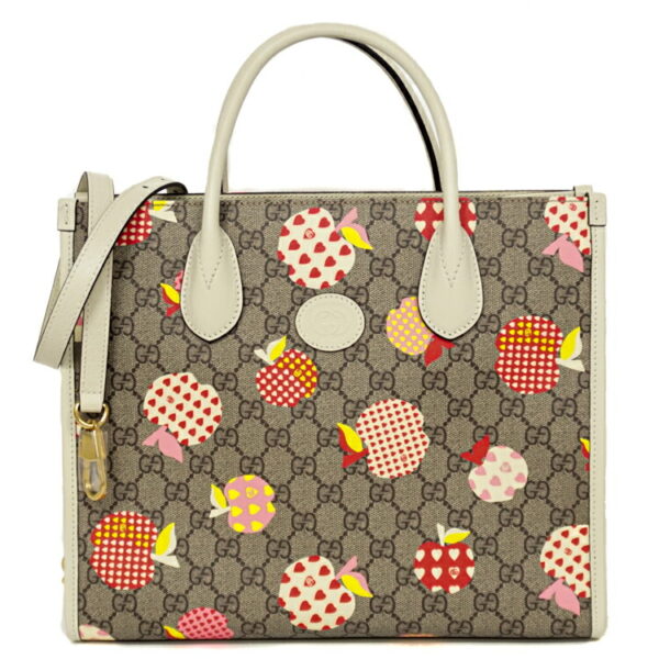 23 0567 01 Gucci Le Pomme Small Tote Bag Beige