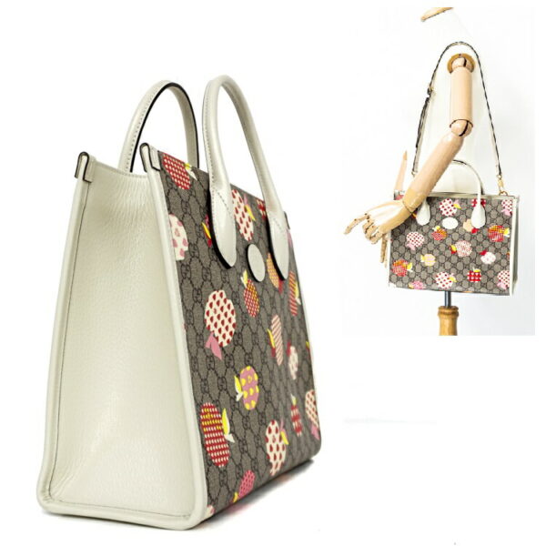 23 0567 03 Gucci Le Pomme Small Tote Bag Beige