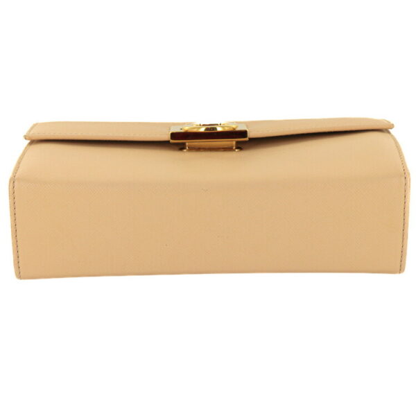 23 0578 08 Ferragamo Gancini Clutch Bag Beige