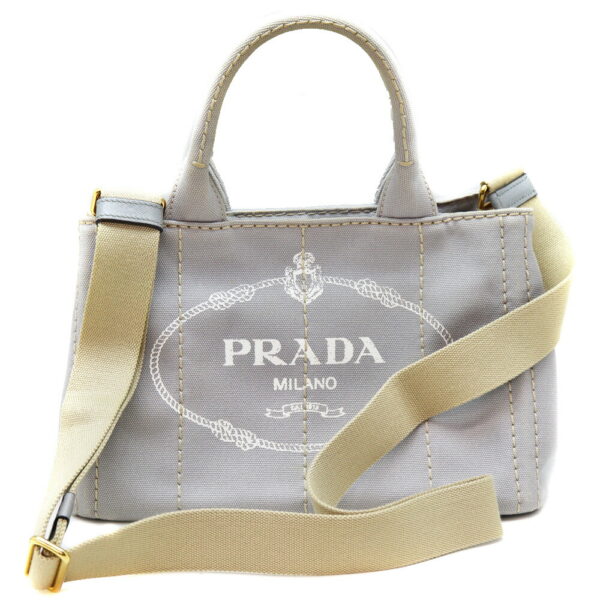 23 10845 1 Prada Canapa Tote Bag Gray