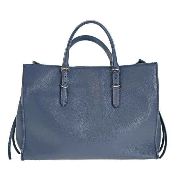 23 1995 01 01 Balenciaga Paper Mini 2WAY Bag Leather Navy