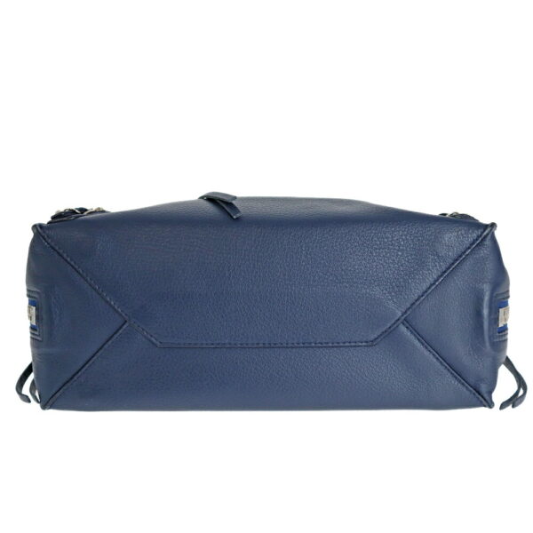 23 1995 03 Balenciaga Paper Mini 2WAY Bag Leather Navy