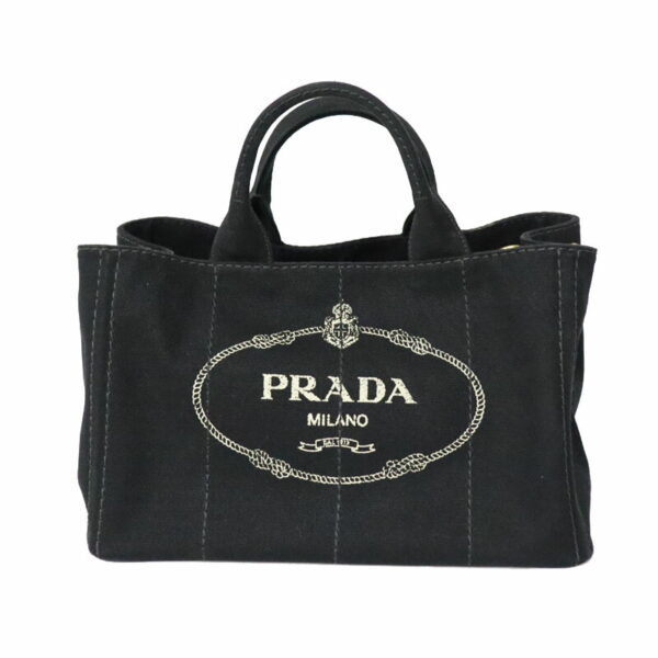 23 3002 1 Prada Canapa Tote Bag Black