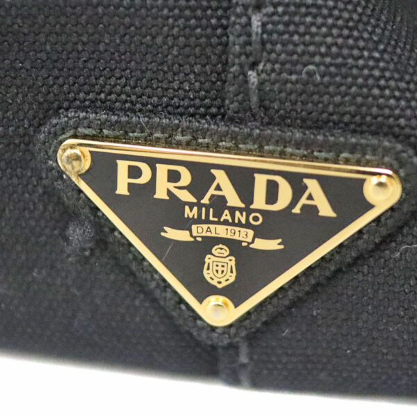 23 3002 6 Prada Canapa Tote Bag Black