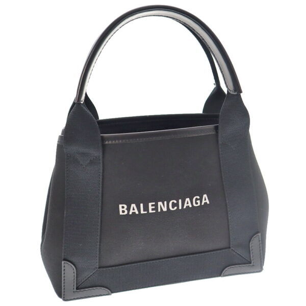 23 404 1 Balenciaga Blue Cabas Tote Bag Canvas Black