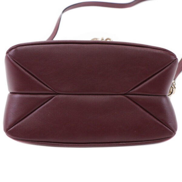 23 4368 08 Chloe Juana Chain Bag 2way Leather Bordeaux