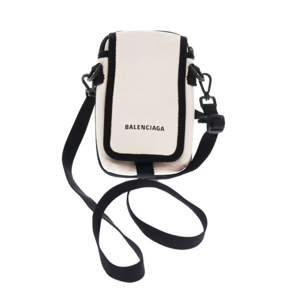 23 4929 1 Balenciaga Explorer Crossbody Pouch White