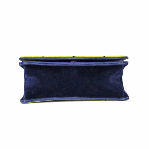 23 813 4 Prada Cahier Shoulder Bag Velvet Blue