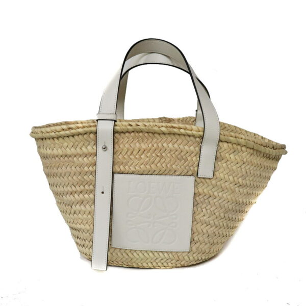 23 972 1 Loewe Raffia Anagram Basket Bag