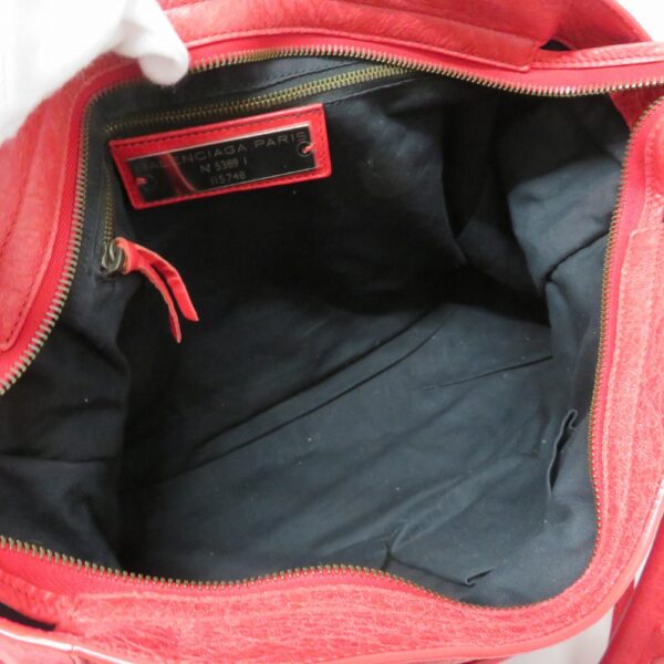 23003068 Balenciaga The City 2WAY Bag Leather Red