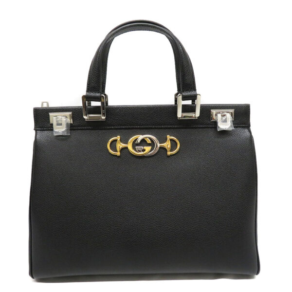 23004781 Gucci Zumi 2WAY Bag Leather Black