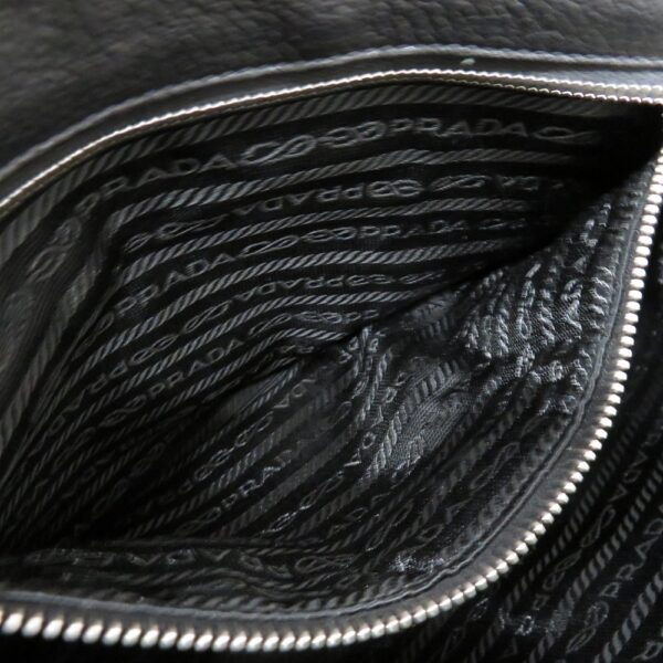 23018499 Prada Shoulder Handbag Leather Black