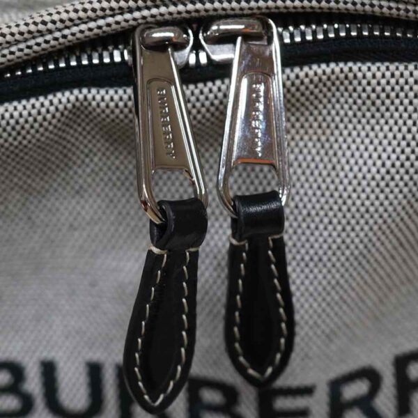 2311 15 Burberry Canvas Backpack Rucksack Gray Black