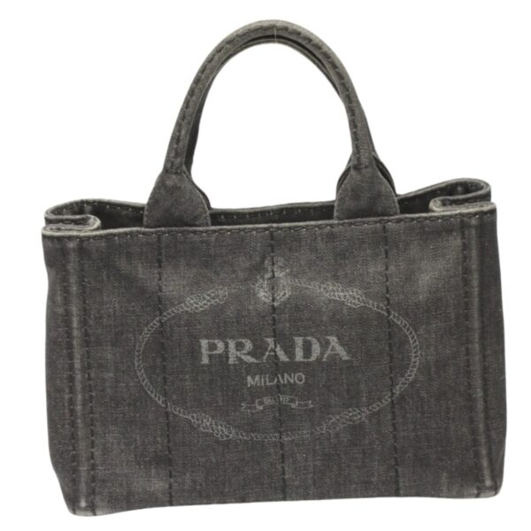 2311140003001 2 Prada Tote Bag Kanapa Mini Denim Black