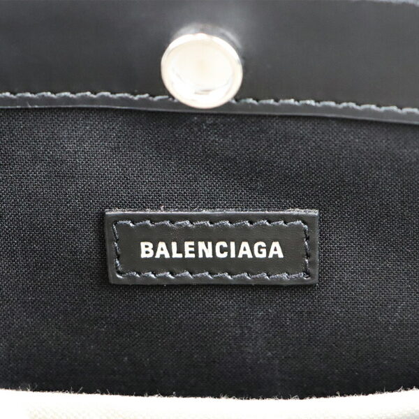 23bc002btq 005 Balenciaga Canvas Blue Pochette Shoulder Bag Black