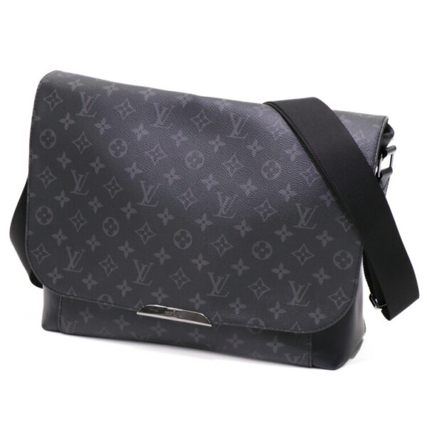 24 0909 01 Louis Vuitton Monogram Explorer MM Shoulder Bag Black